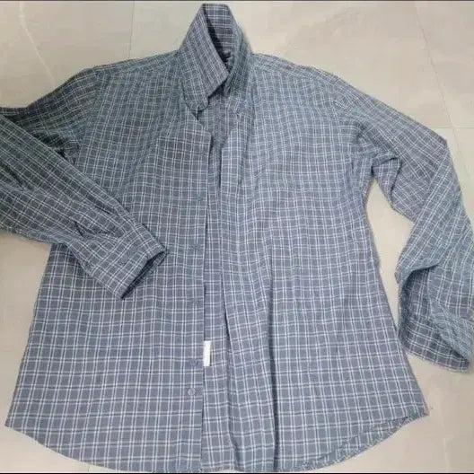 [BUNJANG] ELLE HOMME Slim Fit Checkered Shirt / 엘르옴므 슬림핏 체크셔츠