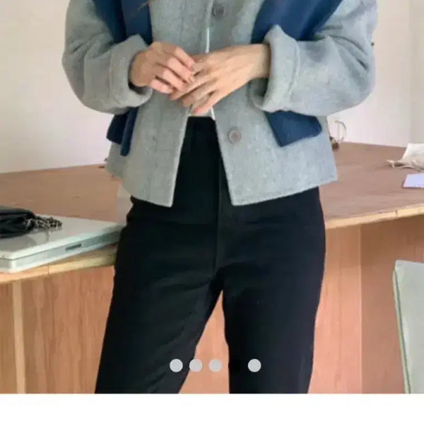 [BUNJANG] Wool Blend Handmade Short Coat Black / 컴히얼 울90 핸드메이드 숏코트 블랙 택포6.0