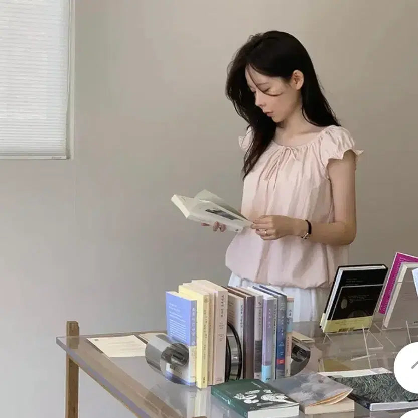 [BUNJANG] Puff Blouse Pink / 퍼프 블라우스 핑크