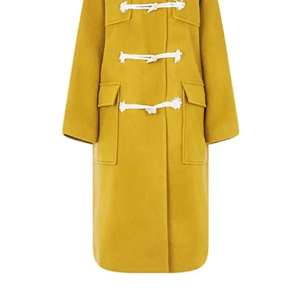 [BUNJANG] STUDIO TOMBOY Flap Pocket Double Coat Yellow / 스튜디오 톰보이 플랩 포켓 더블 코트 옐로우