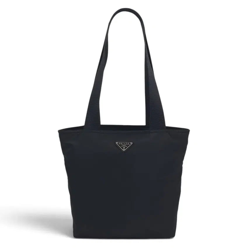 [BUNJANG] Prada Re-Nylon Triangle Logo Black Small Shoulder Bag Shopper Bag / 프라다 리나일론 삼각로고 블랙 스몰 숄더백 쇼퍼백