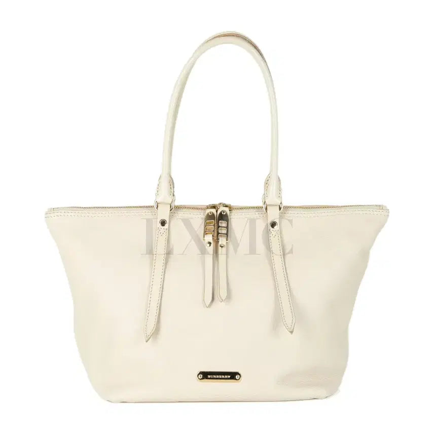 [BUNJANG] Burberry Salisbury Leather Tote Bag White / 버버리 솔즈베리 레더 토트백 화이트 3883073