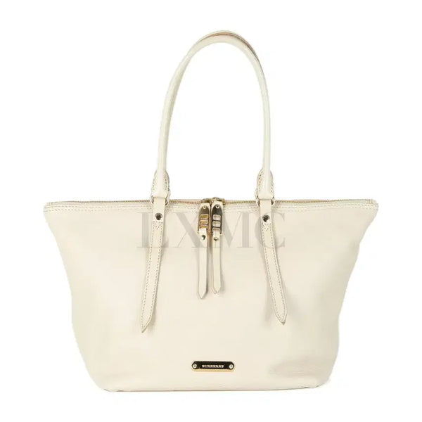 [BUNJANG] Burberry Salisbury Leather Tote Bag White / 버버리 솔즈베리 레더 토트백 화이트 3883073