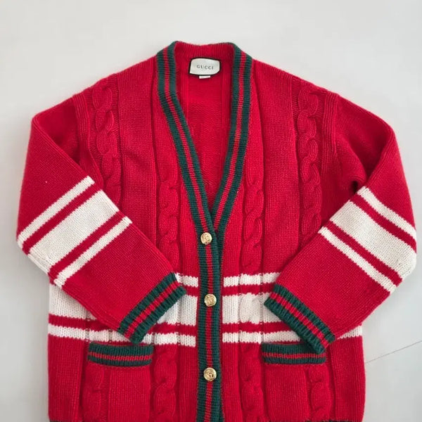 [BUNJANG] Gucci Knit Cardigan Red / 구찌 니트 가디건 레드