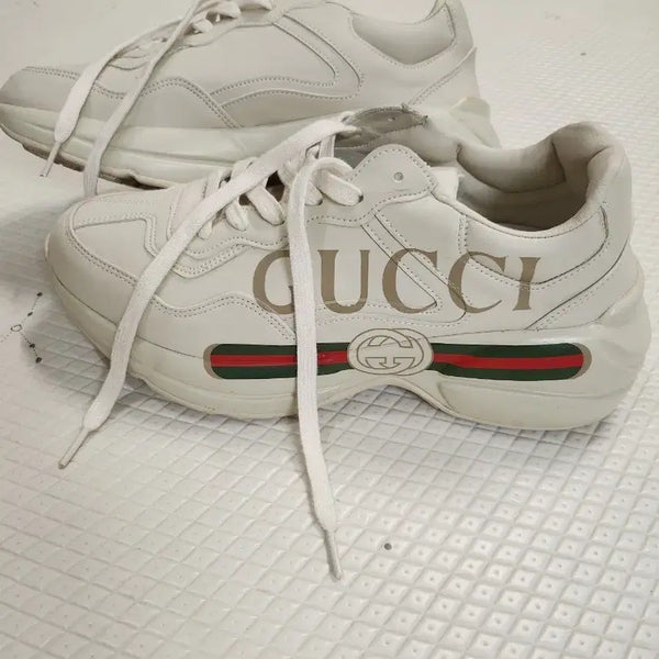 [BUNJANG] Gucci Rhyton White Sneakers / 구찌 라이톤 스니커즈 화이트