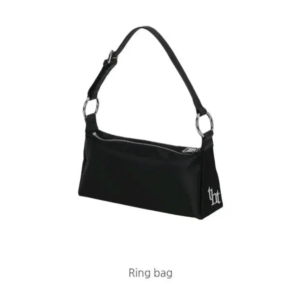 [BUNJANG] 3Times Ring Bag Black Nylon Shoulder Bag / 쓰리타임즈 링백 블랙