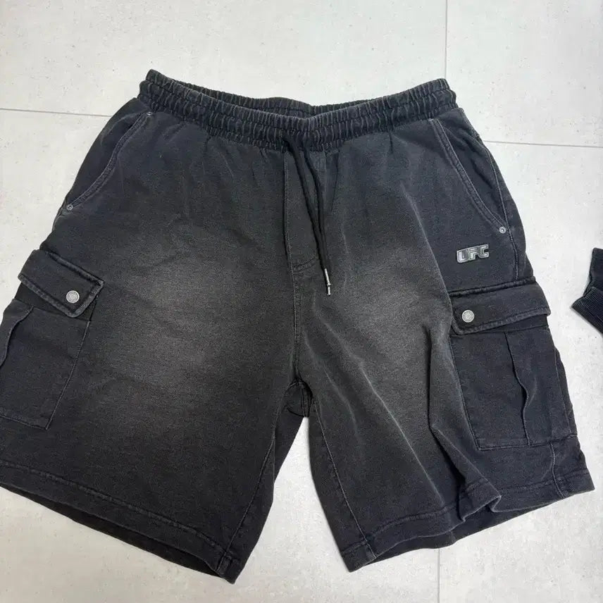 [BUNJANG] UFC Denim Bermuda Cargo Pants / UFC 데님 버뮤다