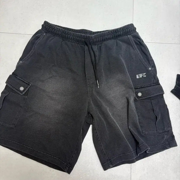 [BUNJANG] UFC Denim Bermuda Cargo Pants / UFC 데님 버뮤다