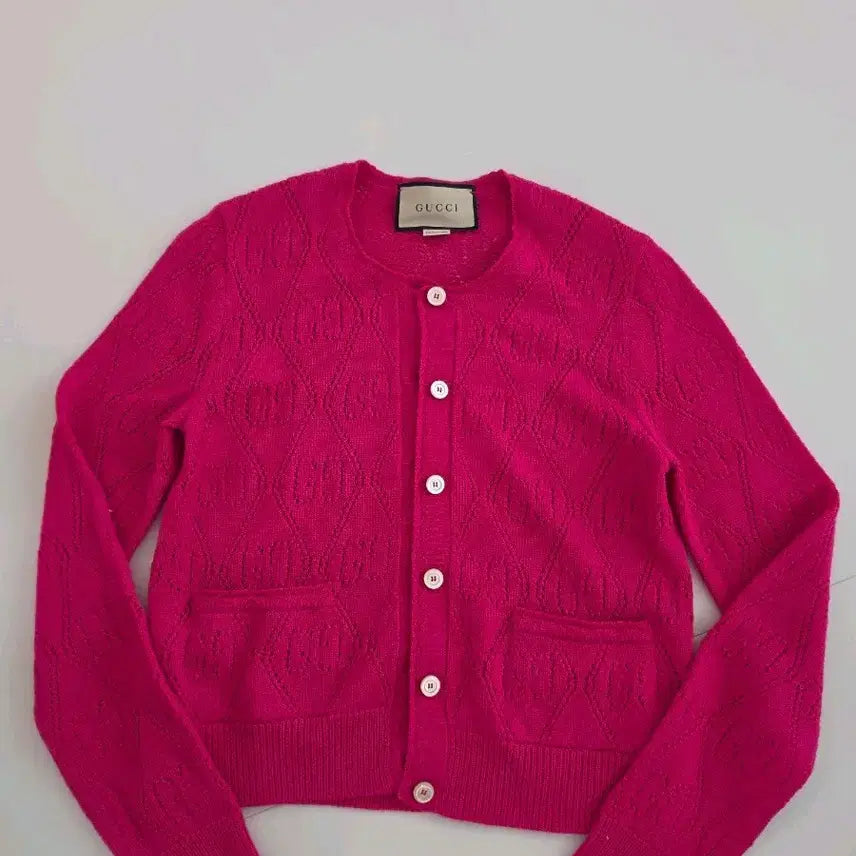 [BUNJANG] Gucci Pink Cardigan / 구찌 가디건 핑크