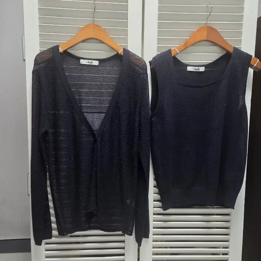 [BUNJANG] The Edge Mohair Blend Cardigan + Camisole Set / 더엣지 마혼방 가디건+나시 셋트