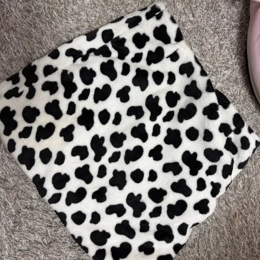 [BUNJANG] Cow Mini Skirt / 카우미니스커트