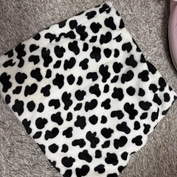 [BUNJANG] Cow Mini Skirt / 카우미니스커트