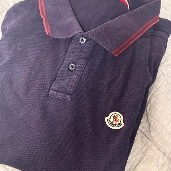[BUNJANG] Moncler Short Sleeve Polo Shirt / 몽클레어 카라티 반팔 100