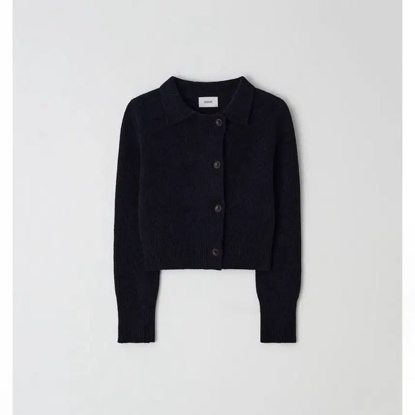 [BUNJANG] Lebane Camille Knit Jacket Cardigan Navy / 르베인 lebane camille knit 카미엘 니트 자켓 가디건 네이비 니트가디건 니트집업 가을