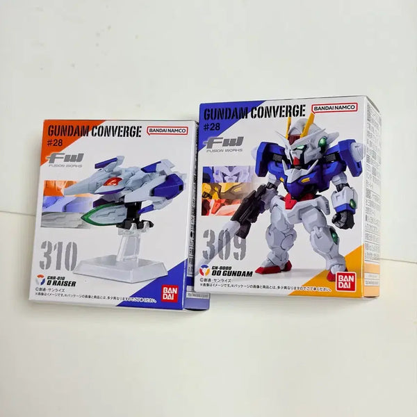 [BUNJANG] Bandai Converge #28 00 Gundam + 00 Raiser Bundle (Sealed) / 반다이 정품 미개봉 새제품 컨버지 #28 더블오 + 오라이저 묶음