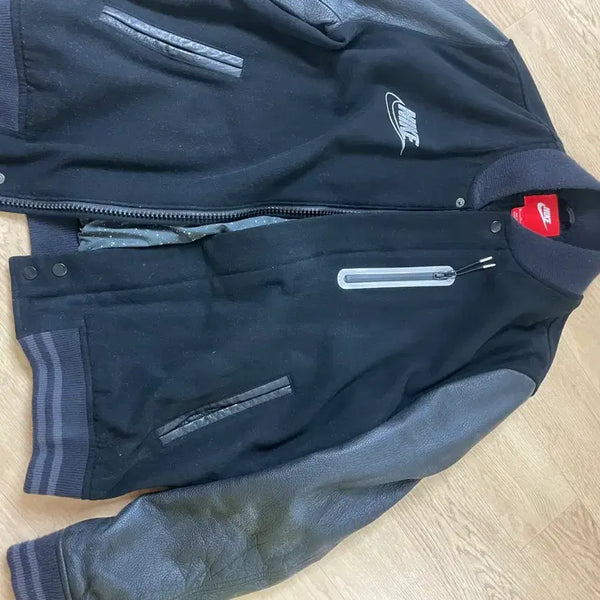 [BUNJANG] Nike Destroyer Leather Padded Jacket / 나이키 디스트로이어 패딩자켓
