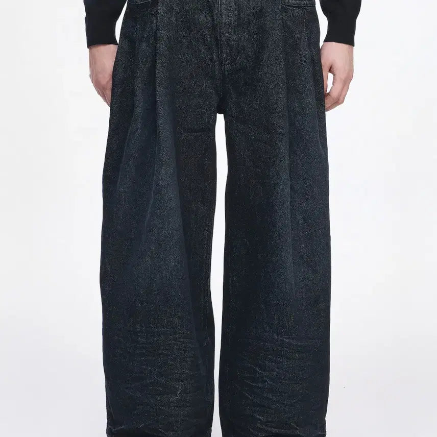 [BUNJANG] Songzio Collection Tallk Volume Black Denim / 송지오 컬렉션 톨크 볼륨 데님, 블랙