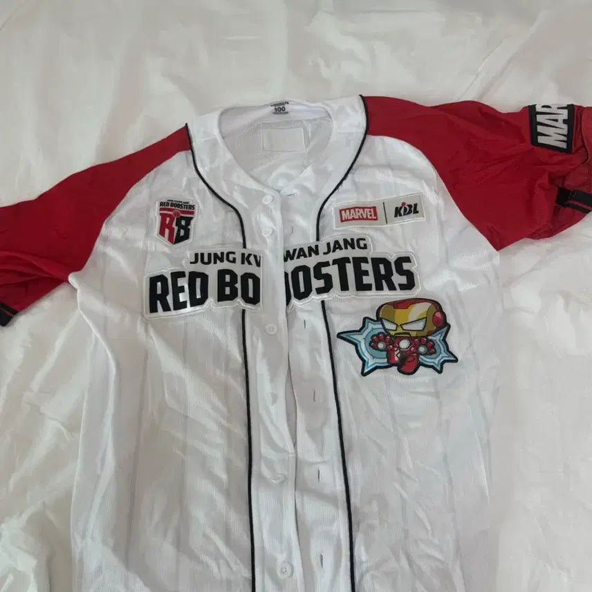 [BUNJANG] Anyang Red Boosters Marvel Limited Edition Uniform (Moon Yu-hyun #24) / 안양 레드부스터스 마블 한정판 유니폼 (24 문유현) 100