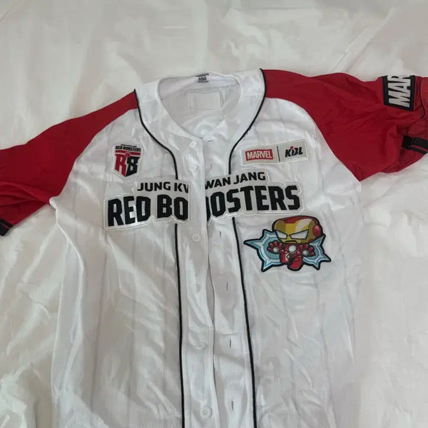 [BUNJANG] Anyang Red Boosters Marvel Limited Edition Uniform (Moon Yu-hyun #24) / 안양 레드부스터스 마블 한정판 유니폼 (24 문유현) 100