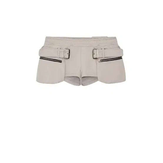 [BUNJANG] Kashiko Belted Pocket Shorts - Gray / 카시코 kashiko Belted Pocket Shorts Gray
