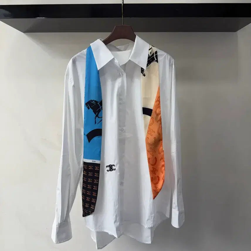 [BUNJANG] Celine Necktie Shirt / 셀린 넥타이 셔츠