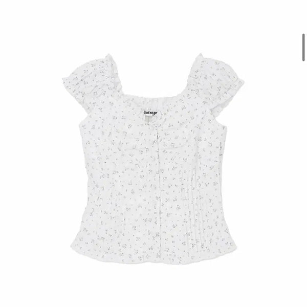 [BUNJANG] Lots-U Floral Pattern Blouse - Size M / 라츠유 블라우스 M사이즈