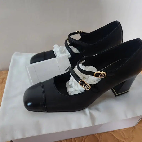 [BUNJANG] OBZEE Handmade Black Heels - Size 245 / (새상품) OBZEE 한섬 오브제 최고가 블랙 구두 245 사이즈 (정가 45만원)