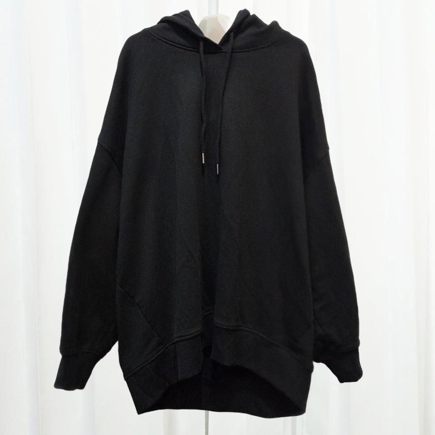[BUNJANG] COS Black Rayon Fit Hoodie / L 코스 cos 면100 검정색 가오리핏 후드 C850