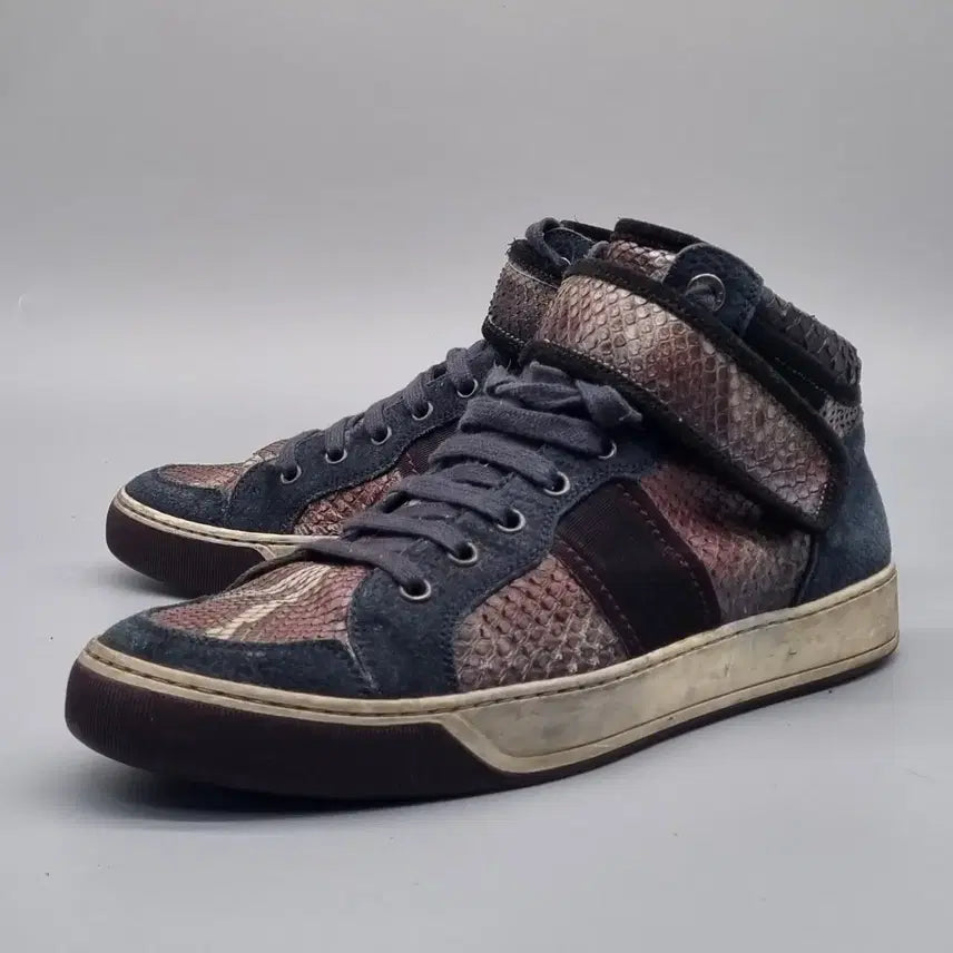 [BUNJANG] Lanvin Velcro High-Top Sneakers / qq 랑방 벨크로 남성하이탑270