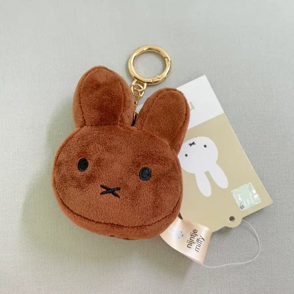 [BUNJANG] Miffy Brown Face Keyring Plush / [새상품] 미피 브라운 얼굴키링인형