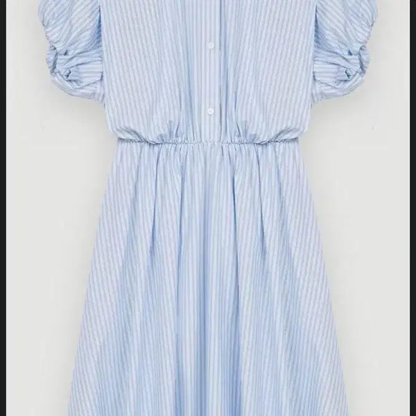 [BUNJANG] Maje Striped Shirt Dress Size 36 / 마쥬(MAJE) 스트라이프 셔츠 원피스 36사이즈