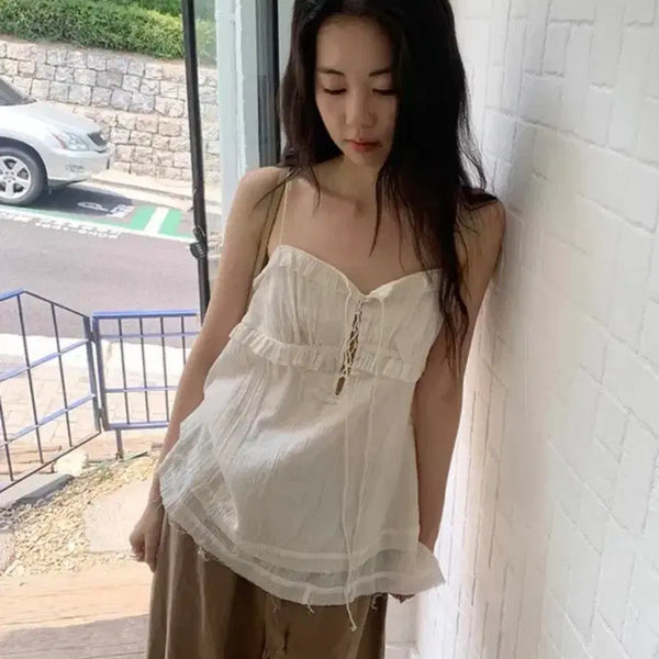 [BUNJANG] Maybe Baby Sleeveless Top + Pants Set / 메이비베이비 나시탑+팬츠 세트