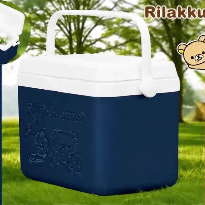 [BUNJANG] Rilakkuma Navy Icebox Cooler / 리락쿠마 아아스박스 쿨러 네이비 새상품