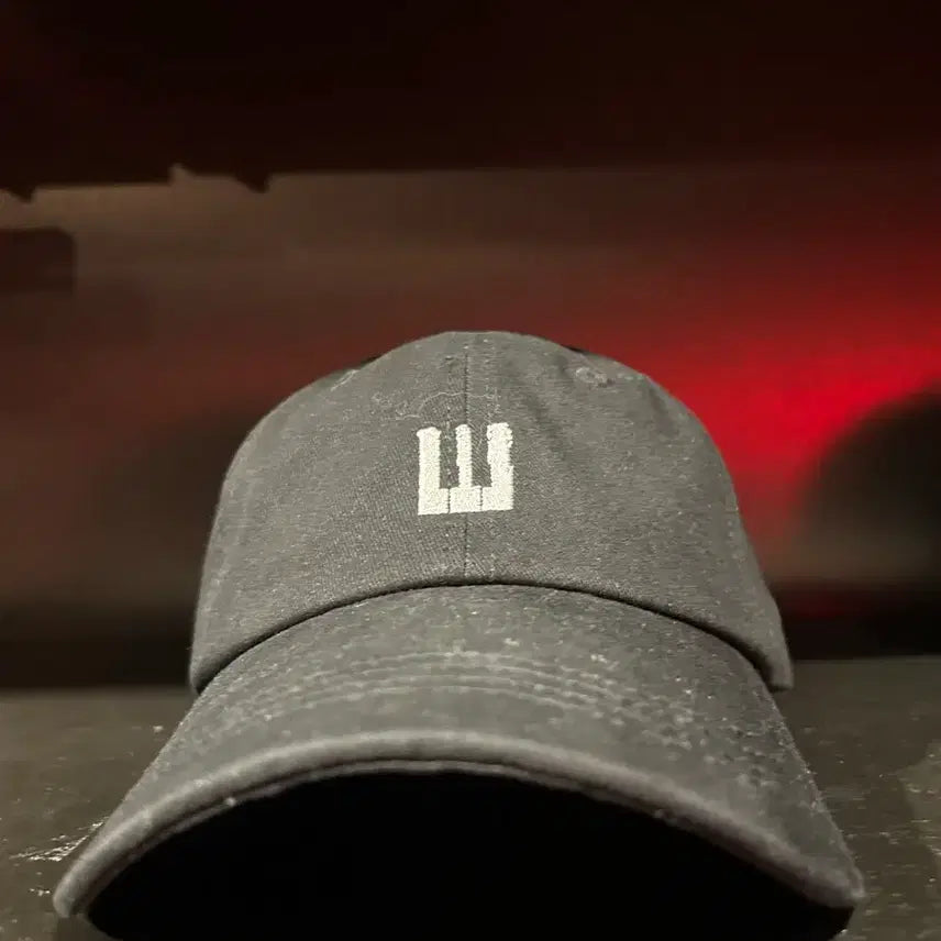 [BUNJANG] Bigbang Piano Logo Ball Cap (Black/Charcoal) / 빅뱅 피아노 로고 볼캡 블랙 / 차콜