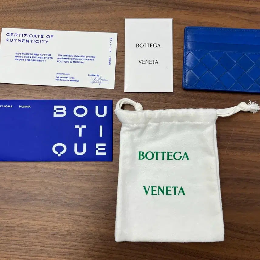 [BUNJANG] Bottega Veneta Blue Card Holder / 보테가베네타 카드 지갑 블루