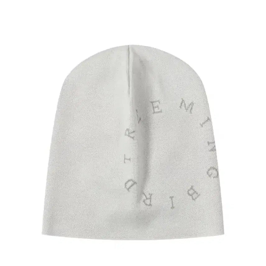 [BUNJANG] Trimming Bird Circle Logo Beanie (Light Gray) / 트리밍버드 Circle Logo Beanie [ Light Gray ]