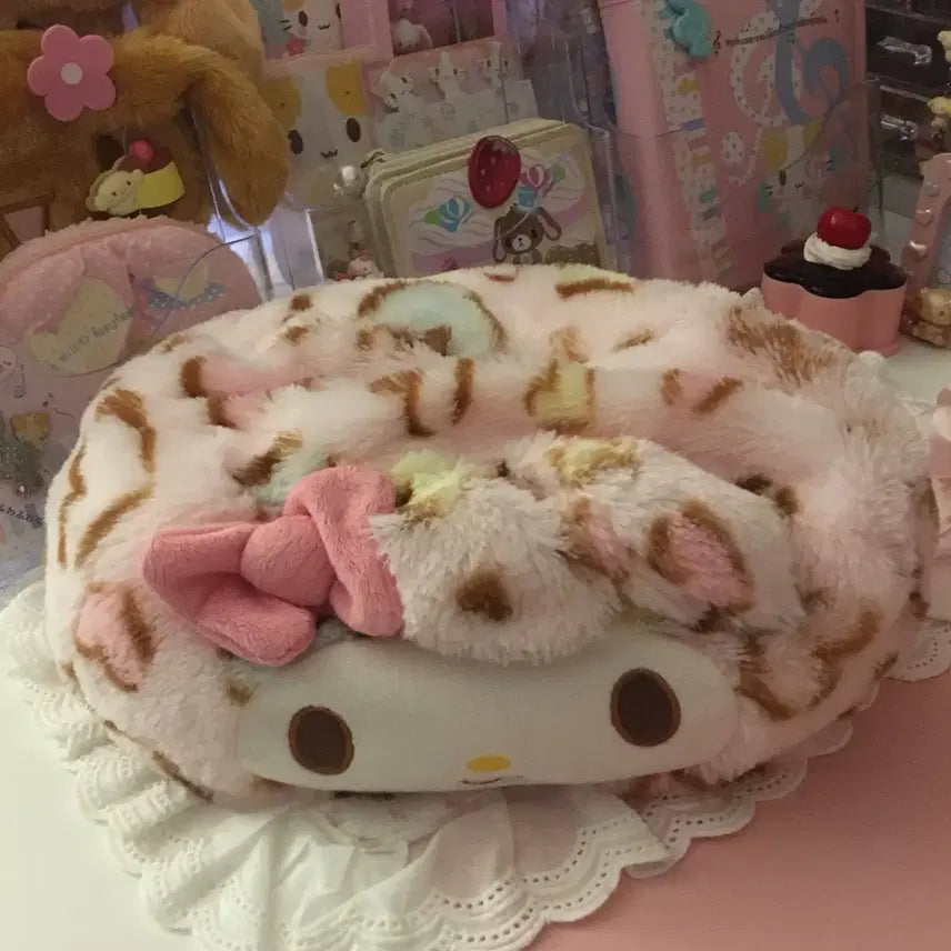 [BUNJANG] Classic My Melody Leopard Print Tissue Case / 고전 마이멜로디 호피 티슈케이스