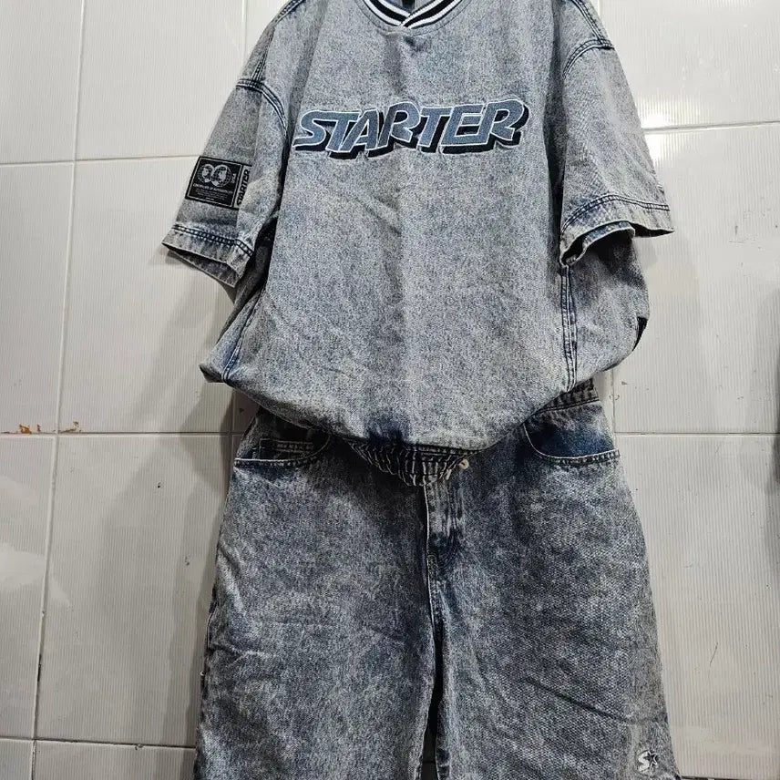[BUNJANG] STARTER Denim Set (Men's L) / STARTER데님세트(남L)