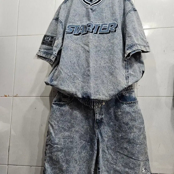 [BUNJANG] STARTER Denim Set (Men's L) / STARTER데님세트(남L)