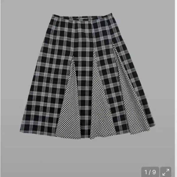 [BUNJANG] The Museum Visitor Check Skirt / 더뮤지엄비지터 체크 스커트 치마