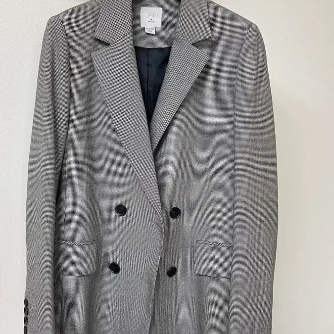 [BUNJANG] Jane Song Check Double Button Blazer / 제인송 체크 더블 버튼 블레이저