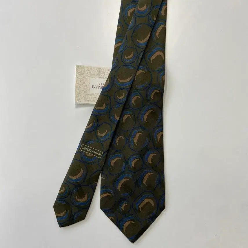 [BUNJANG] Giorgio Armani Silk Necktie / 택달린 미사용품 조르지오 알마니 명품 정품넥타이(ARMANI)