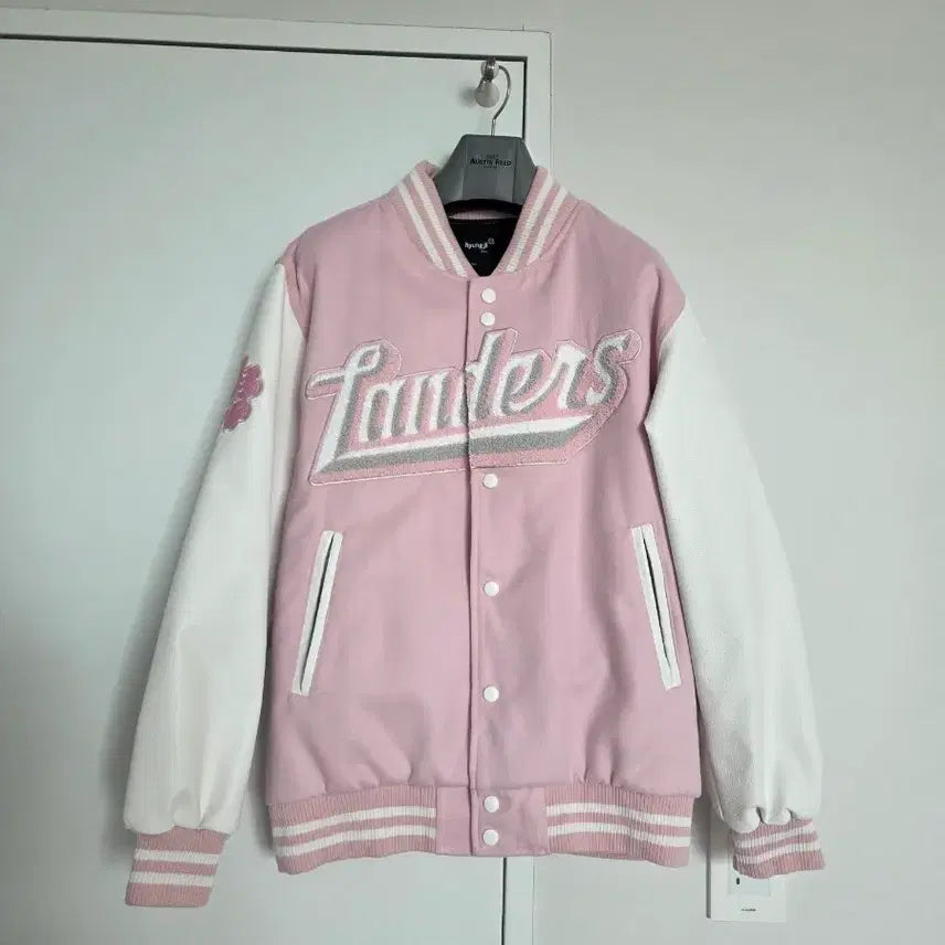 [BUNJANG] SSG Baseball Varsity Bomber Jacket / SSG  벚꽃 에디션 바시티 야구 점퍼 90