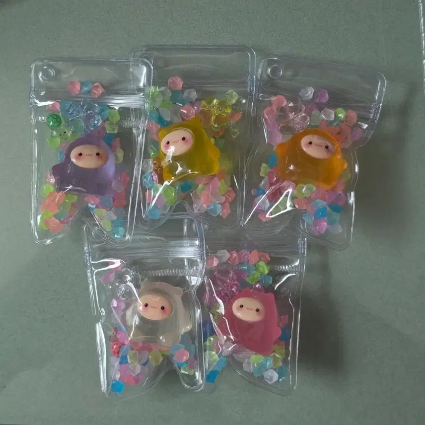 [BUNJANG] Lucky Turtle & Spirit Glow-in-the-Dark Random Keychain / 행운거북이 밤의요정 야광  랜덤 키링