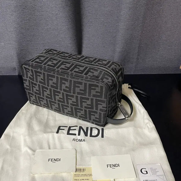 [BUNJANG] Fendi FF Dobby Kit Pouch / 펜디 FF 돕키트 파우치