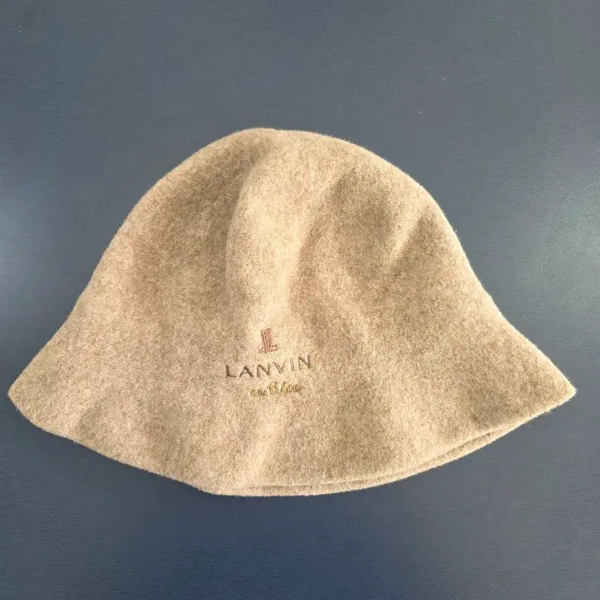 [BUNJANG] Lanvin en Bleu Beige Wool Bucket Hat M~S / 랑방 en Bleu 베이지 울 벙거지 모자 M~S