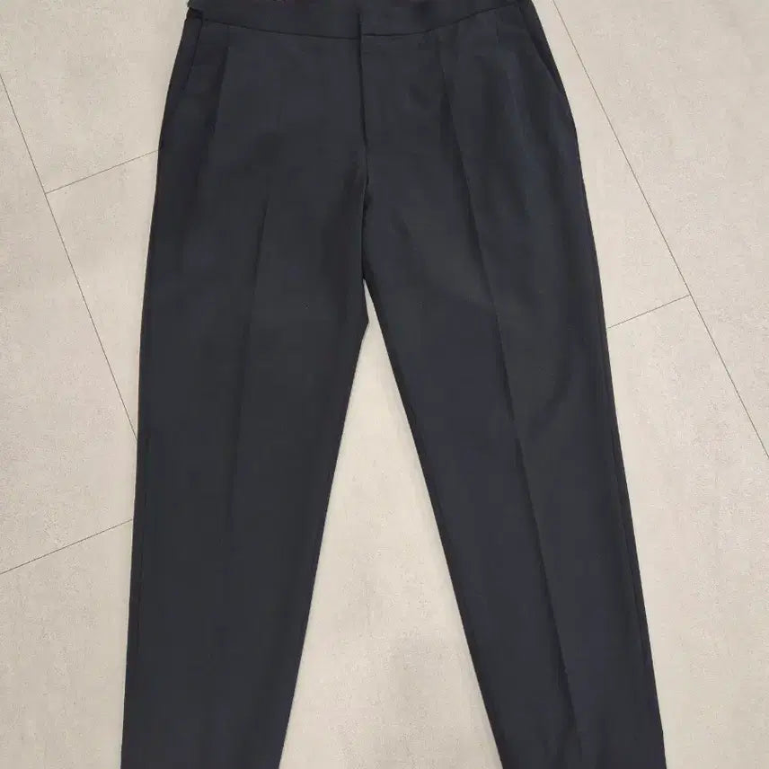 [BUNJANG] Solid Homme Side Zip Wool Blend Black Slacks / 솔리드옴므 사이드 지퍼 슬랙스