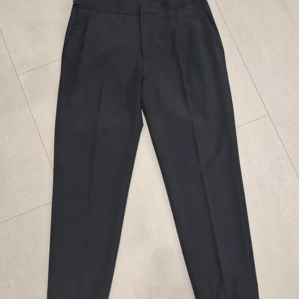 [BUNJANG] Solid Homme Side Zip Wool Blend Black Slacks / 솔리드옴므 사이드 지퍼 슬랙스