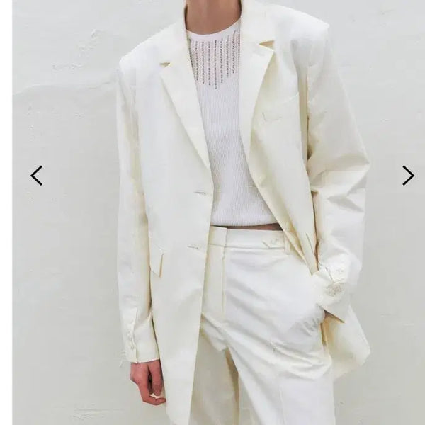 [BUNJANG] KUME Relaxed Nylon Jacket Ivory M / (상태최상)쿠메 KUME 릴렉스드 나일론 자켓 아이보리M