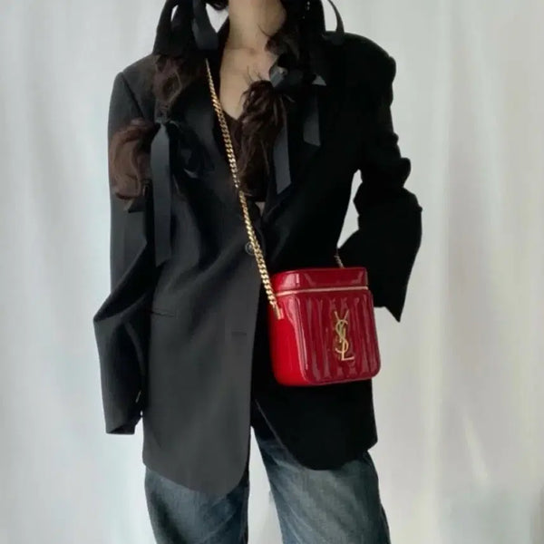 [BUNJANG] Saint Laurent Patent Vickie Bag / 생로랑 페이던트 비키백